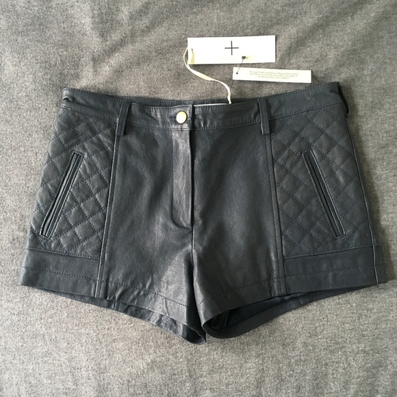 NWT Thakoon Audition quilted leather shorts - Picture 2 of 7